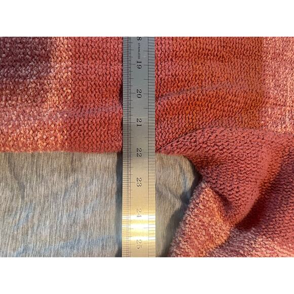 Free People Southport Beach Coral Orange Striped Cardigan Sweater Women's XS - Picture 6 of 9